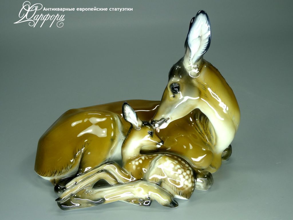 Купить фарфоровую статуэтку Rosenthal Олениха с олененком